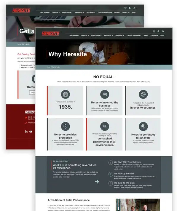 Heresite website pages Heresite website pages