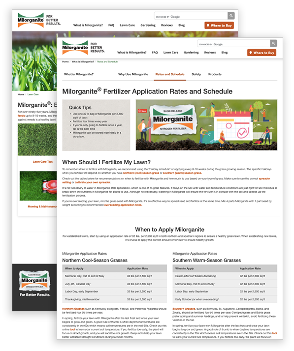 Milorganite nitrogen fertilizer - multiple interior web design Milorganite nitrogen fertilizer - multiple interior web design