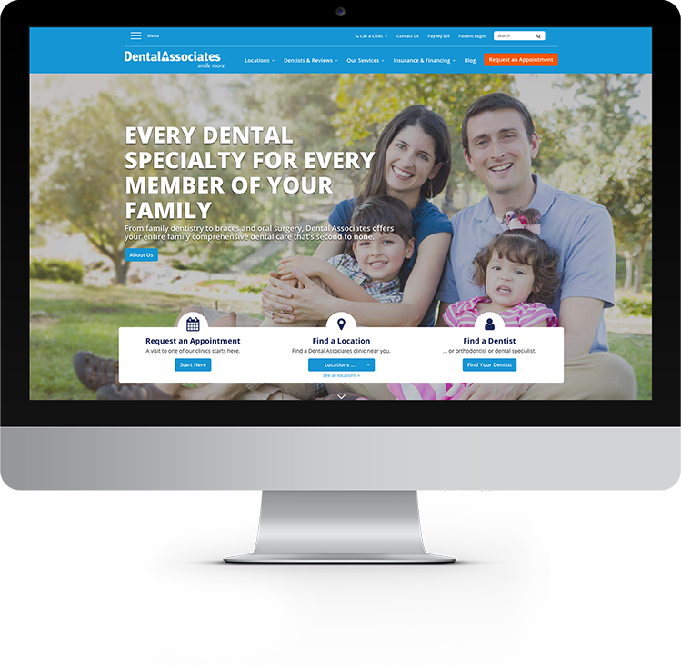 dental associates website dental associates website design and strategy