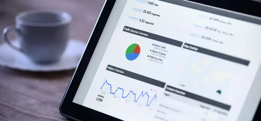 google analytics pie chart