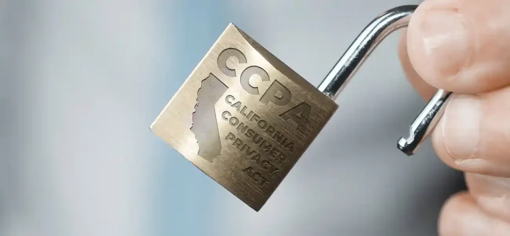 lock with ccpa on it