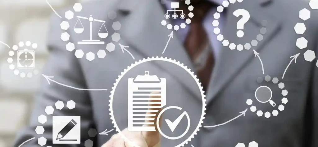finger pointing to clipboard icon
