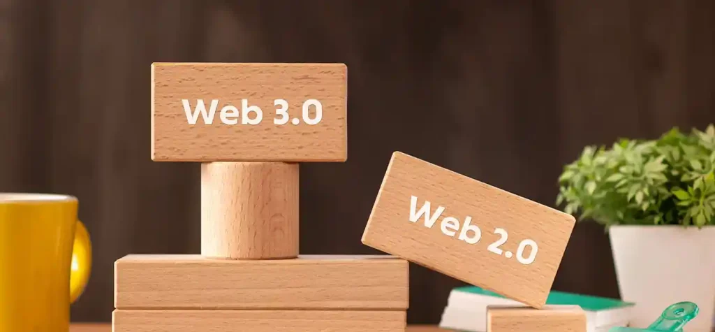 web 3.0 on wooden blocks