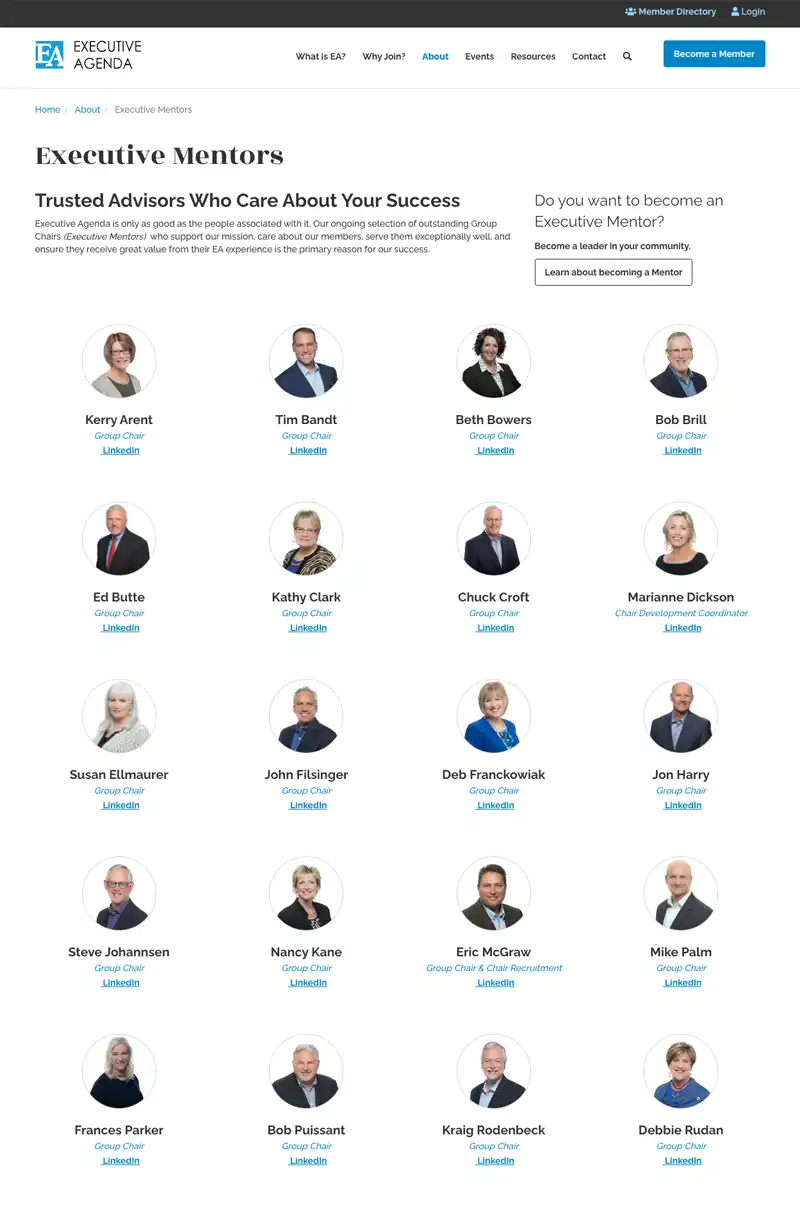 EA Interior Page Mentors