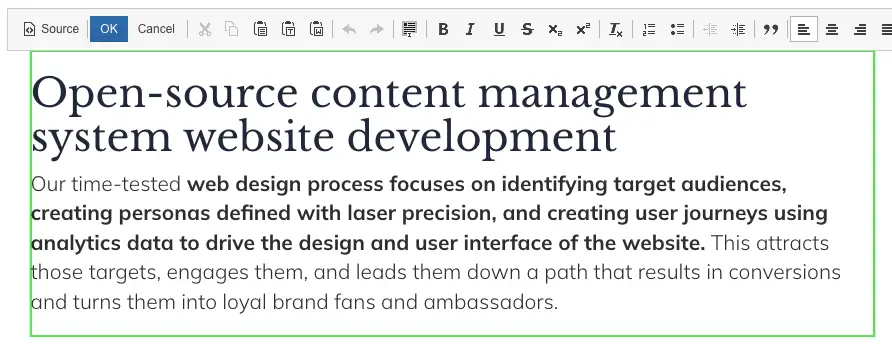concrete cms wysiwyg