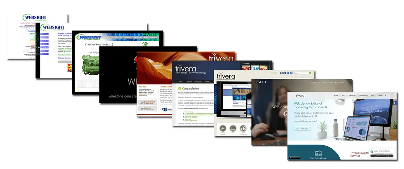 Trivera.com through the years