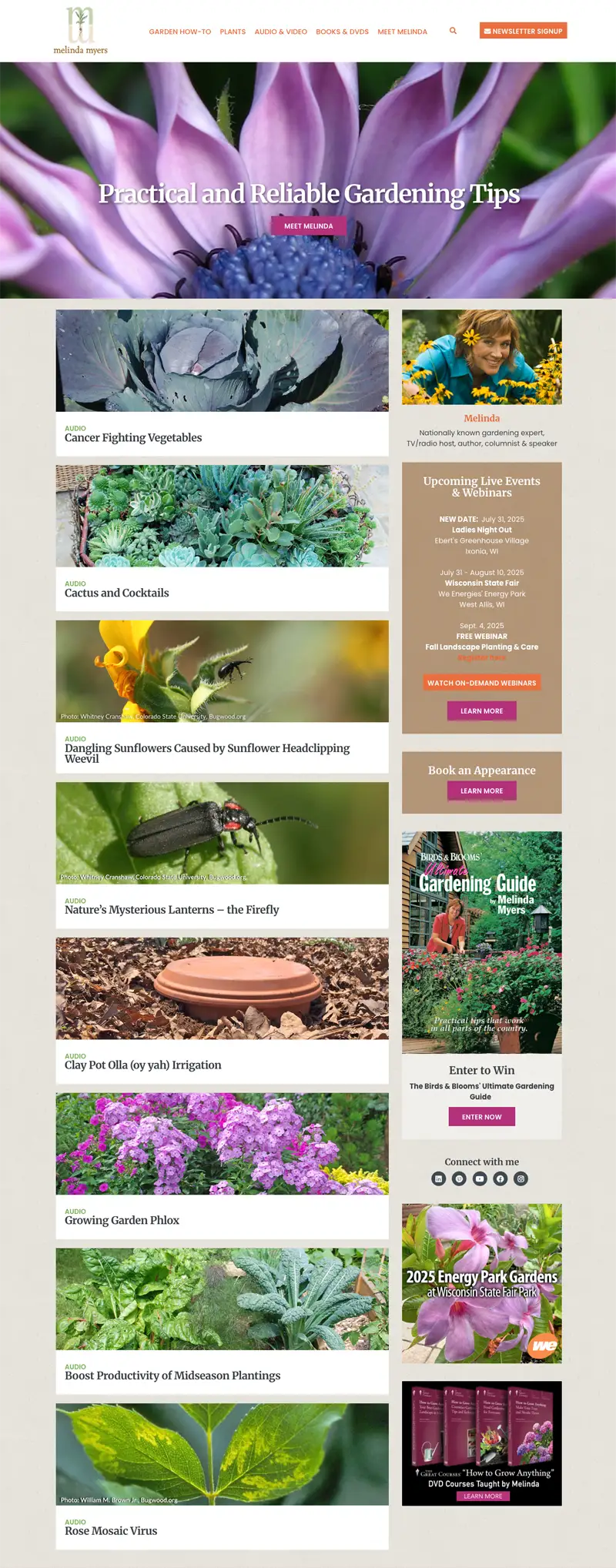 melinda myers homepage