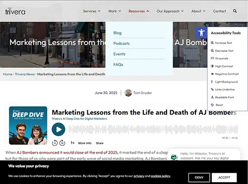 Site features