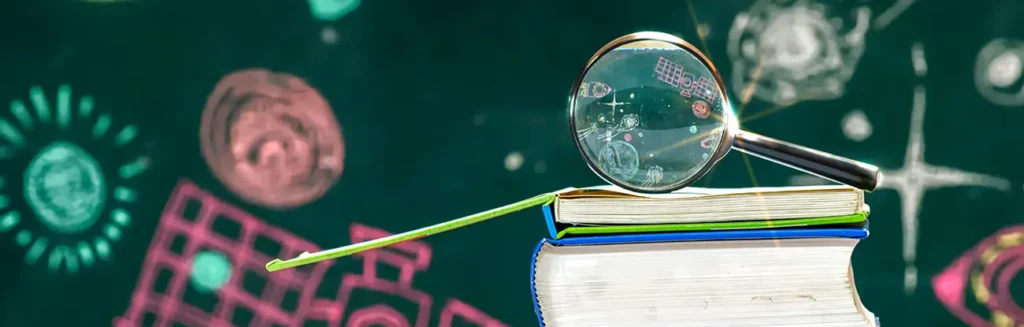 Back-to-school digital marketing concept with SEO, GEO, and AIO as core subjects